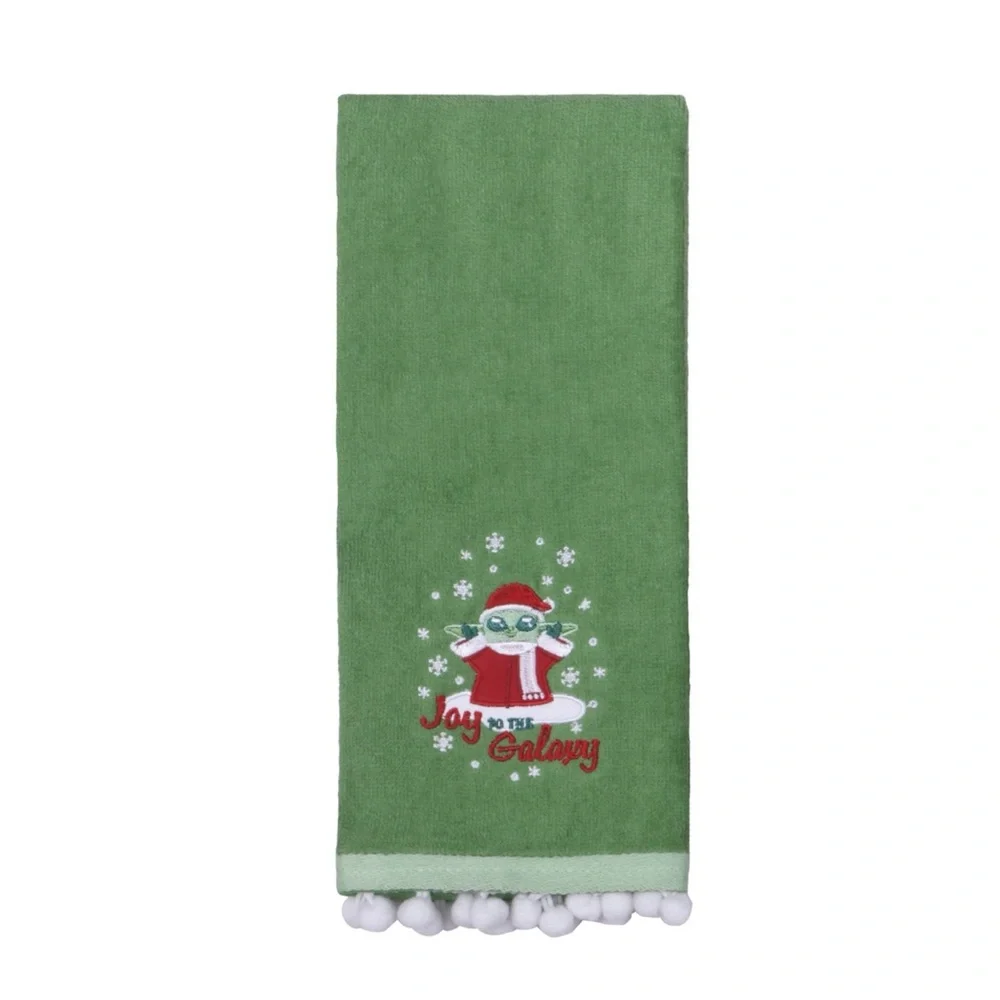 Star Wars The Mandalorian Grogu Joy Holiday Hand Towel NWT St. Nicholas Square